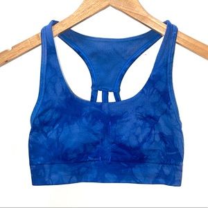 MTA Sport blue tie dye sports bra Small